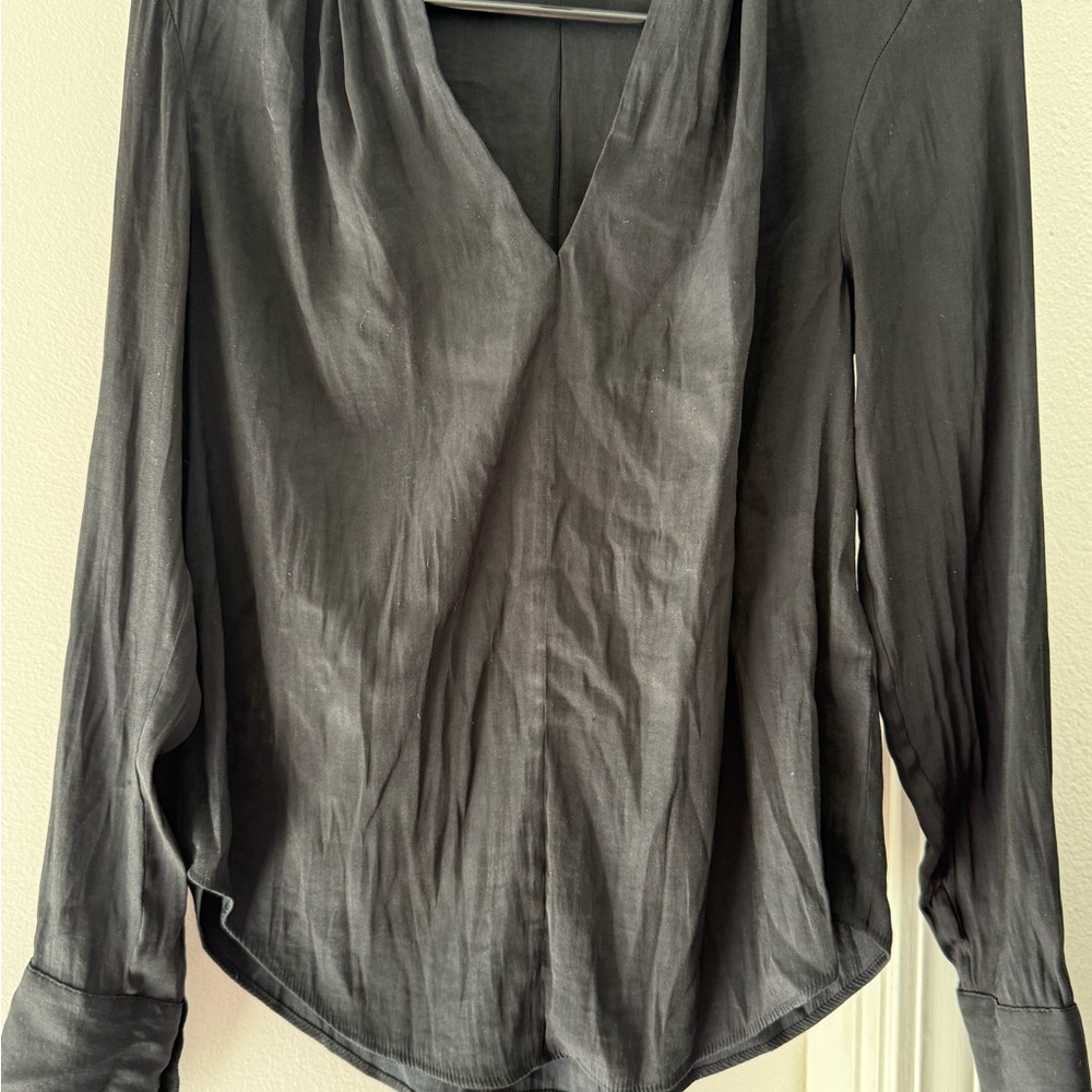 Banana Republic Charcoal Blouse